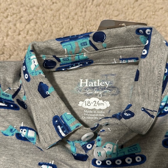 Construction Trucks Long Sleeve Polo T-Shirt - Picture 5 of 6